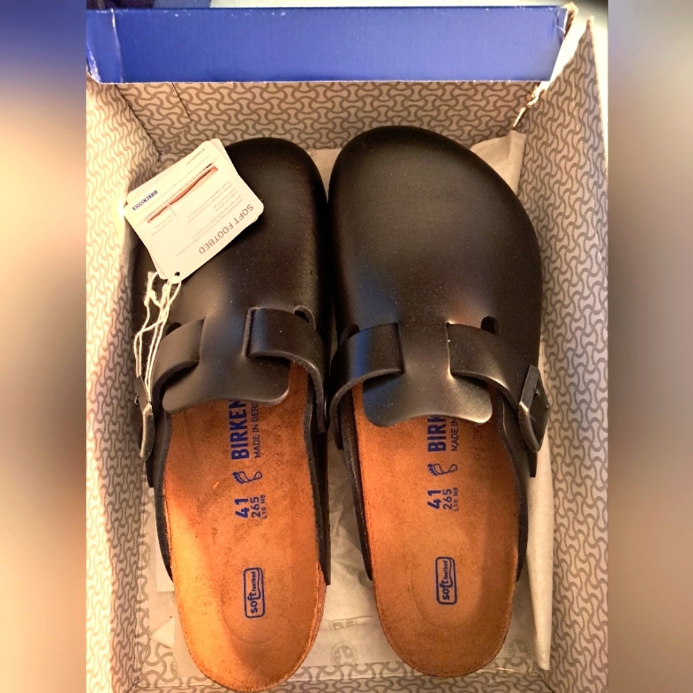 Birkenstock Boston, Black, Size 41